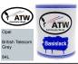 Preview: Opel, British Telecom Grey, 84L: 1L Lackdose, von ATW Autoteile West.